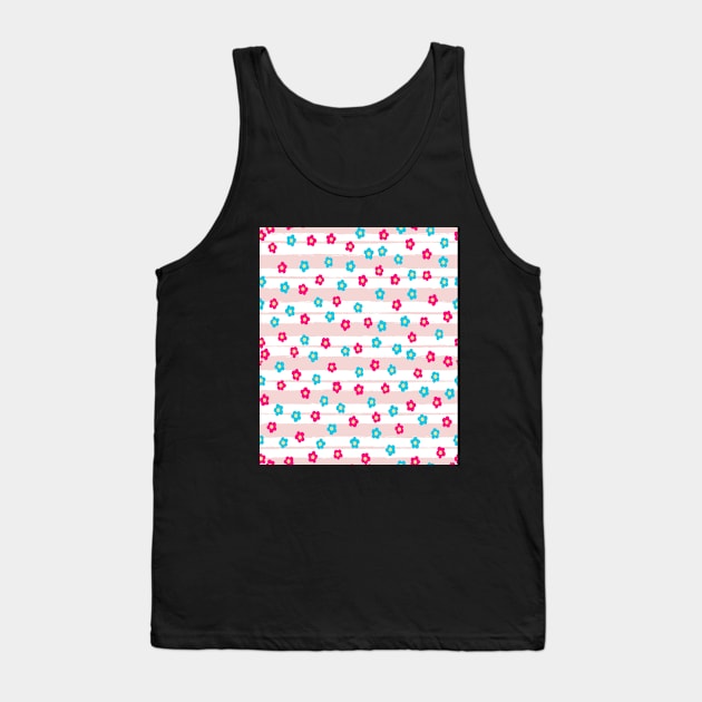 Flower Patterns Tank Top by Emma-shopping